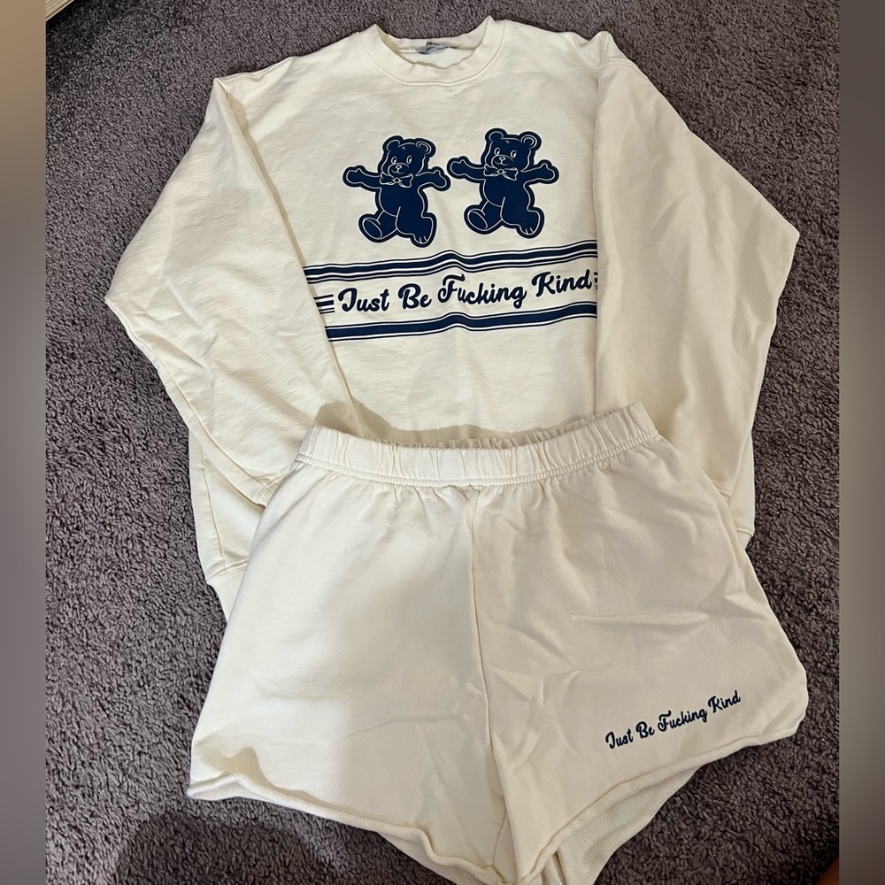 The Mayfair Group Crewneck and Short Set